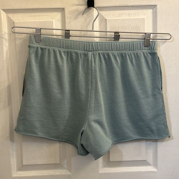 NWT Universal Thread Womens Aqua Blue Sweat Shorts Size Large Drawstring Pockets - Picture 2 of 16